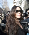 MONICA BELLUCCI arrives at Dolce & Gabbana Fashion Show in Milan