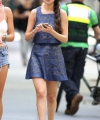 SELENA GOMEZ in Short Skirt out in New York
