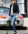 SOPHIA BUSH in Ripped Jeans Out in Los Angeles