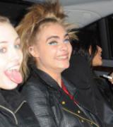 CARA DELEVINGNE and MICHELLE RODRIGUEZ Leaves Chanel Fashion Show in Paris