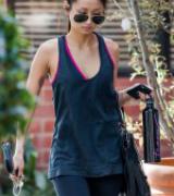 BRENDA SONG in Tights Leaves a Gym in Studio City