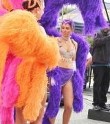MARIA MENOUNOS on Extra Set in Universal City