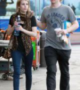 EMMA ROBERTS and Evan Peters Out in West Hollywood