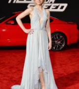 IMOGEN POOTS in Nina Ricci Spring / 2014 – Need For Speed Premiere in Hollywood