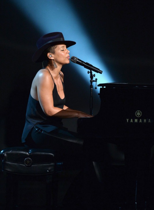 ALICIA KEYS at A Grammy Salute to The Beatles in Los Angeles