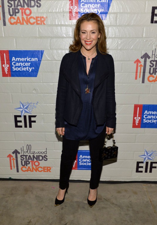 ALYSSA MILANO - 2014 Hollywood Stands Up to Cancer Event