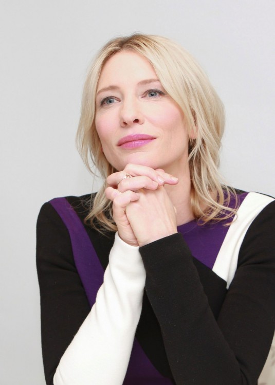 CATE BLANCHETT at The Monuments Men Press Conference in Los Angeles