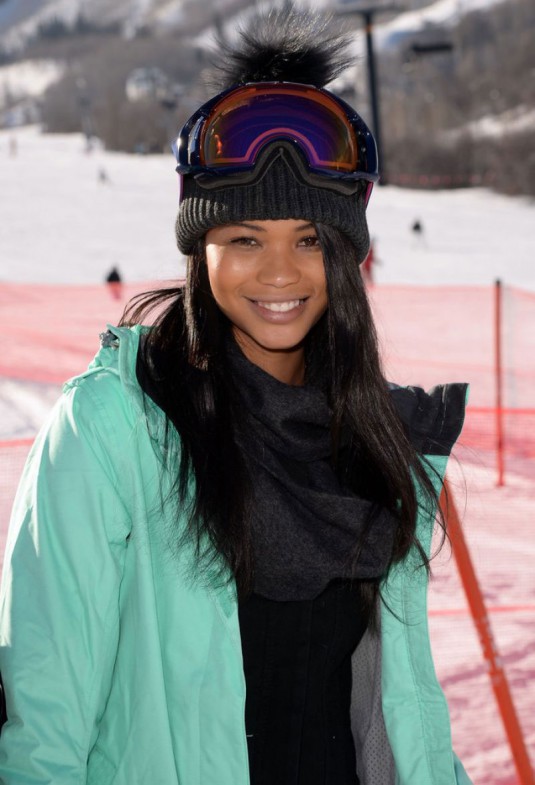 CHANEL IMAN at Oakley Learn to Ride with AOL in Park City