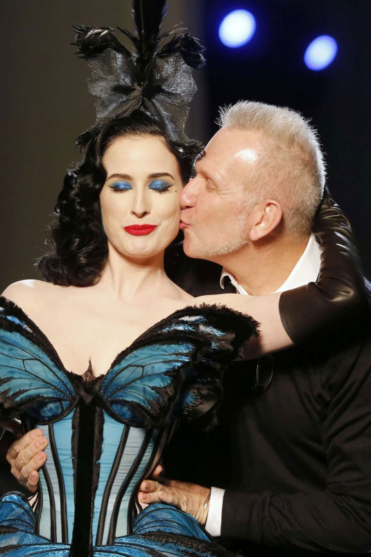 DITA VON TEESE - JP Gaultier Haute Couture fashion collection in Paris