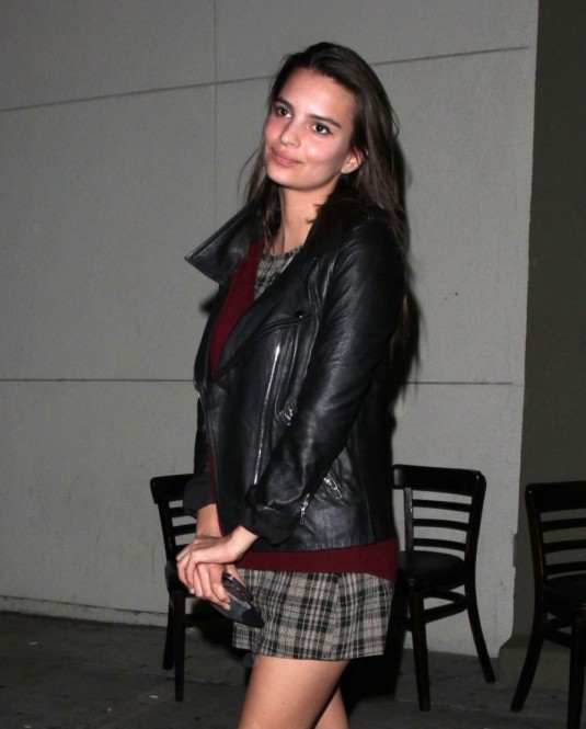 EMILY RATAJKOWSKI - at Craig’s Restaurant in West Hollywood