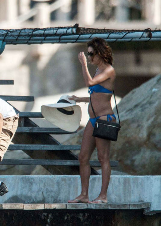 EVA LONGORIA in Bikini at a Yacht in Mexico