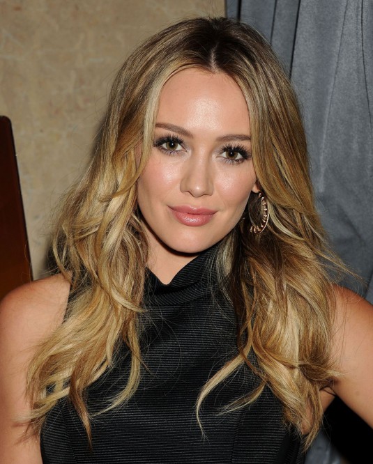 HILARY DUFF at 2014 Pre-GRAMMY Gala in Beverly Hills