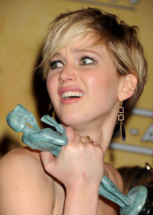 JENNIFER LAWRENCE at 2014 SAG Awards in Los Angeles