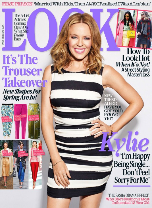 KYLIE MINOGUE in Look Magazine, January 2014 Issue