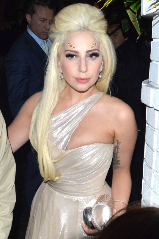 LADY GAGA Arrives at Chateau Marmont in Los Angeles
