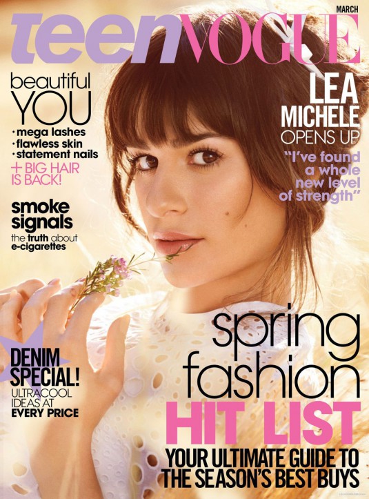 LEA MICHELE in Teen Vogue Magazine, March 2014 Issue