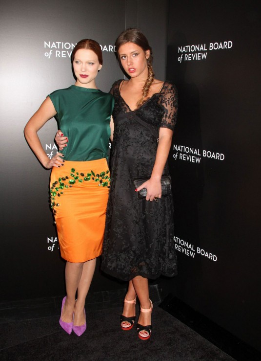 LEA SEYDOUX and ADELE EXARCHOPOULOS at 2014 National Board of Review Awards Gala in New York