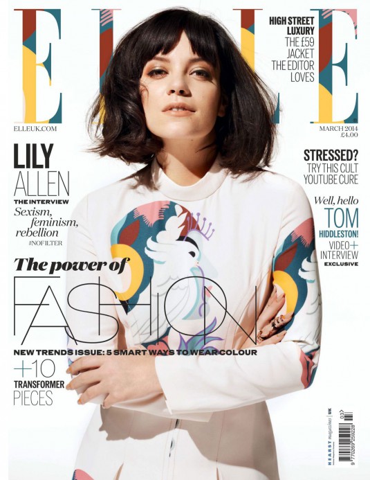LILY ALLEN in Elle Magazine, UK March 2014 Issue