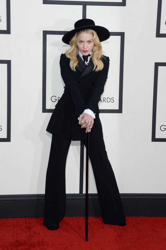 MADONNA at 2014 Grammy Awards in Los Angeles