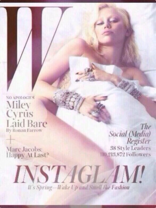 MILEY CYRUS in W Magazine, March 2014 Issue
