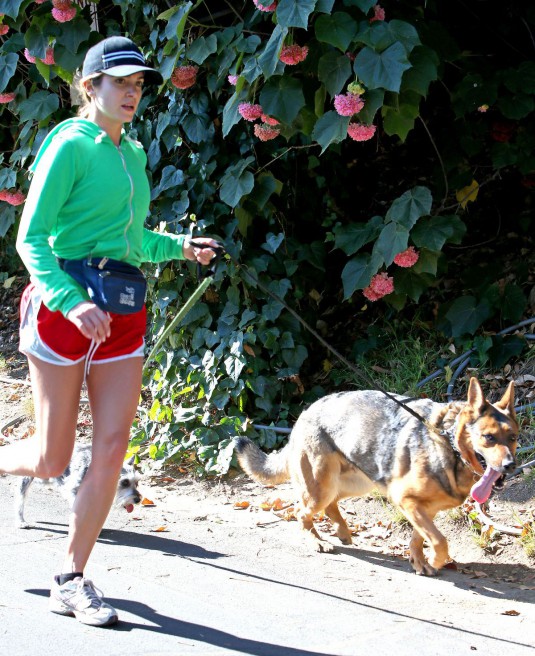 NIKKI REED Walking Her Dogs Out in Los Angeles