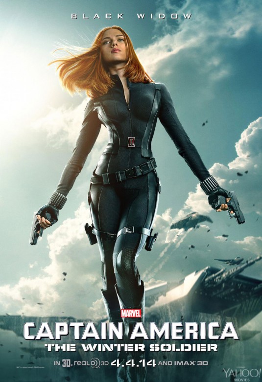 SCARLETT JOHANSSON as Black Widow – Captain America: The Winter Soldier Poster