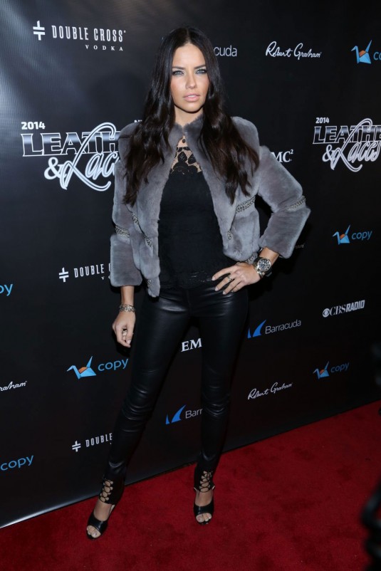 ADRIANA LIMA at 11th Annual Leather and Laces Party