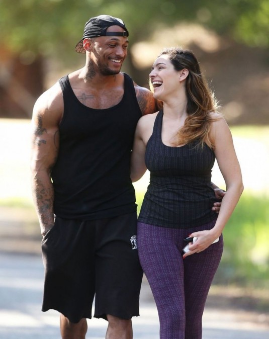 KELLY BROOK and David Mcintosh Share Affection Out in Los Angeles
