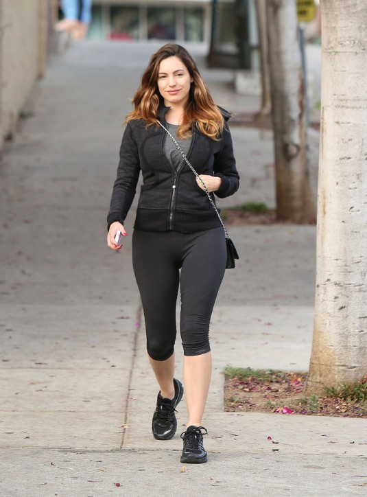 KELLY BROOK in Leggings Out and About in Los Angeles