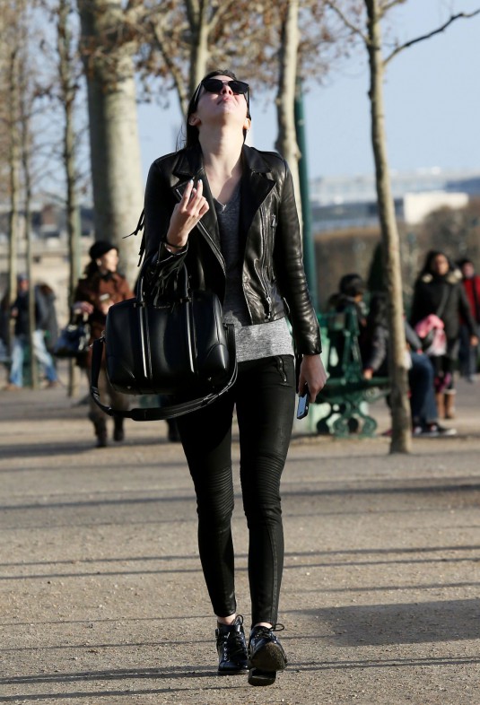 KENDALL JENNER goes sightseeing at the Eiffel Tower in Paris