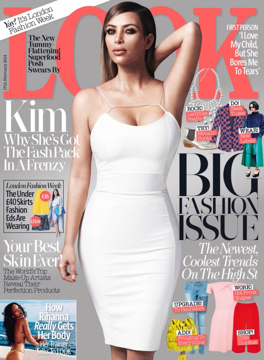 KIM KARDASHIAN - Look UK Cover Magazine, February 2014