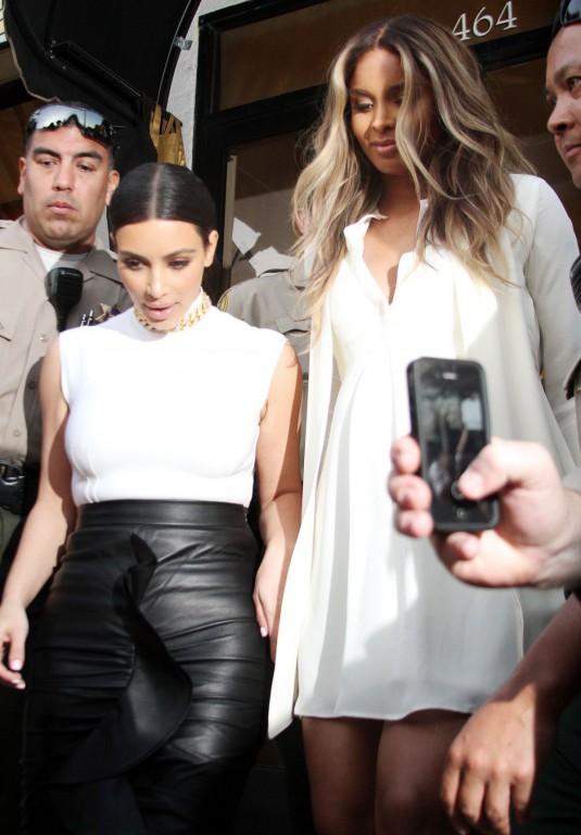 KIM KARDASHIAN and CIARA Leaves Bel Bambini Store in Los Angeles