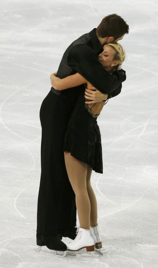 KIRSTEN MOORE-TOWERS and Dylan Moscovitch at 2014 Winter Olympics in Sochi