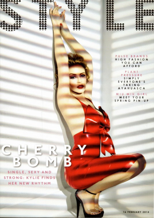 KYLIE MINOGUE in The Sunday Times Magazine, February 2014