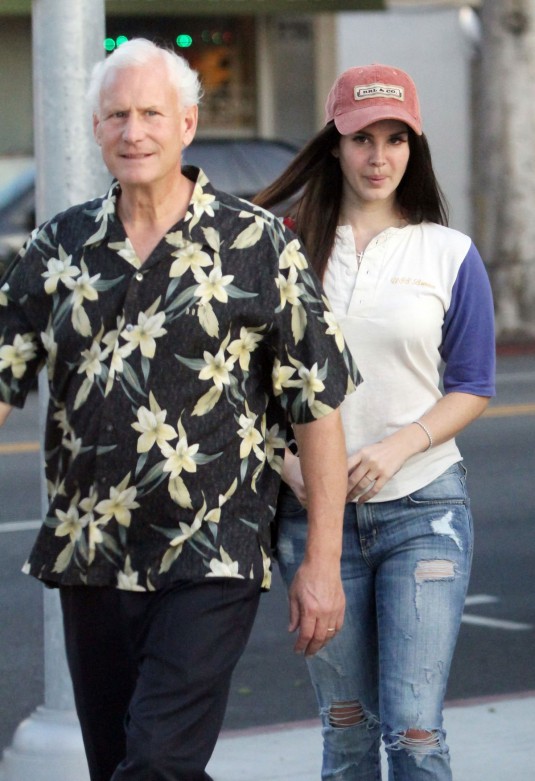 LANA DEL REY and Her Father Rob Grant Out in Beverly Hills