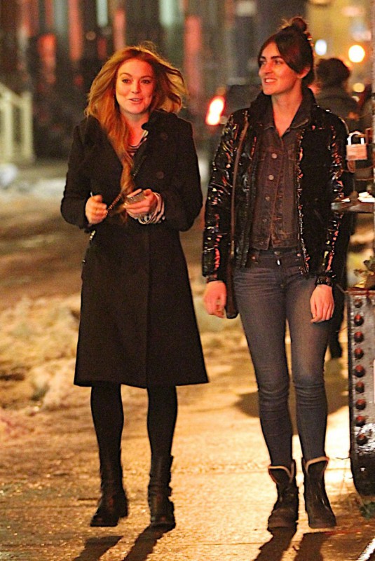 LINDSAY and ALI LOHAN Out and About in the East Village