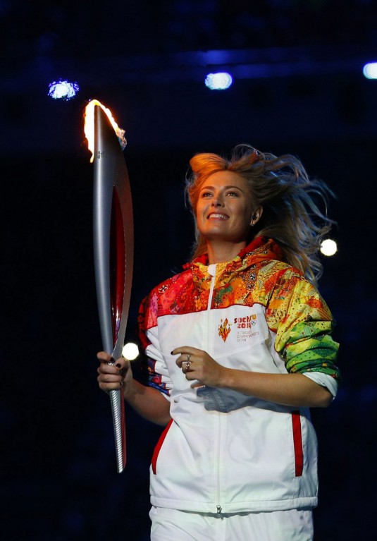 MARIA SHARAPOVA at Opening Ceremony of 2014 Winter Olympics in Sochi