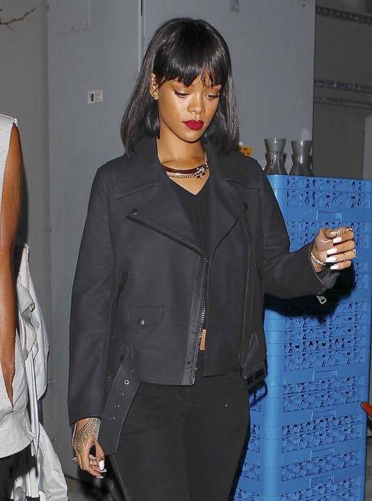 RIHANNA at Hooray Henry’s in West Hollywood