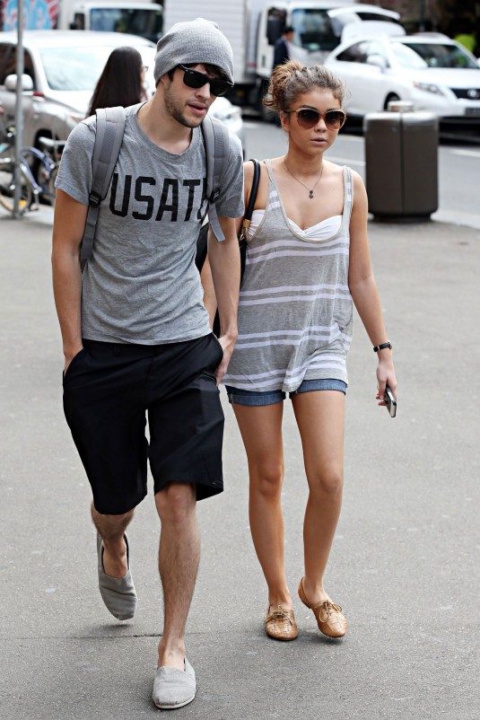 SARAH HYLAND and Matt Prokop Out and About in Sydney