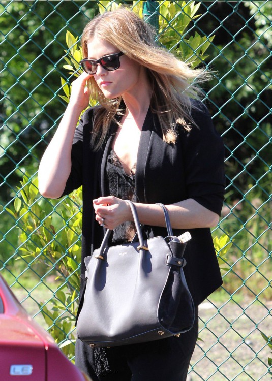 ALI LARTER Out Shopping in Beverly Hills