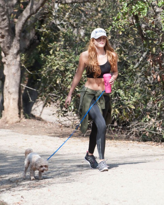 BELLA THORNE Out Hiking in Runyon Canyon