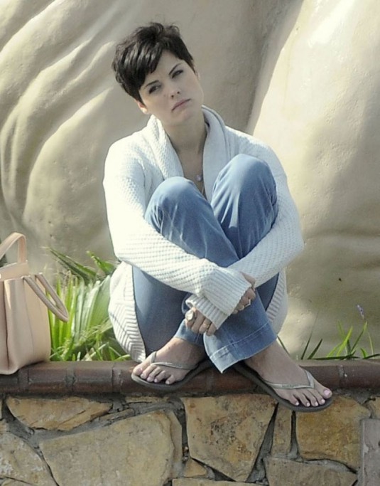 JAIMIE ALEXANDER Out and About in Studio City, California
