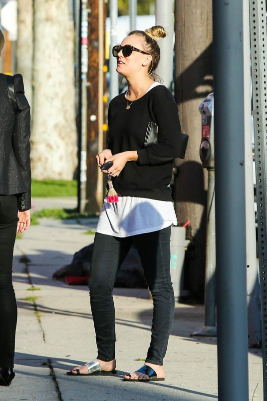 KALEY CUOCO Out and About in Hollywood