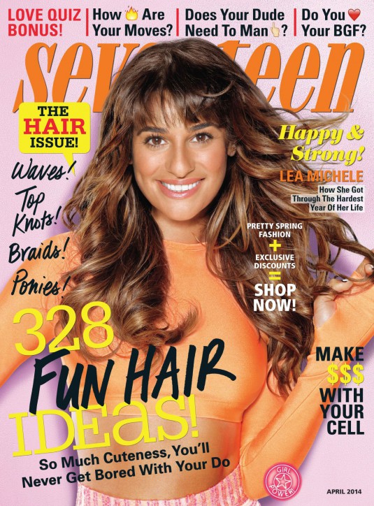 LEA MICHELE - Seventeen Magazine, April 2014