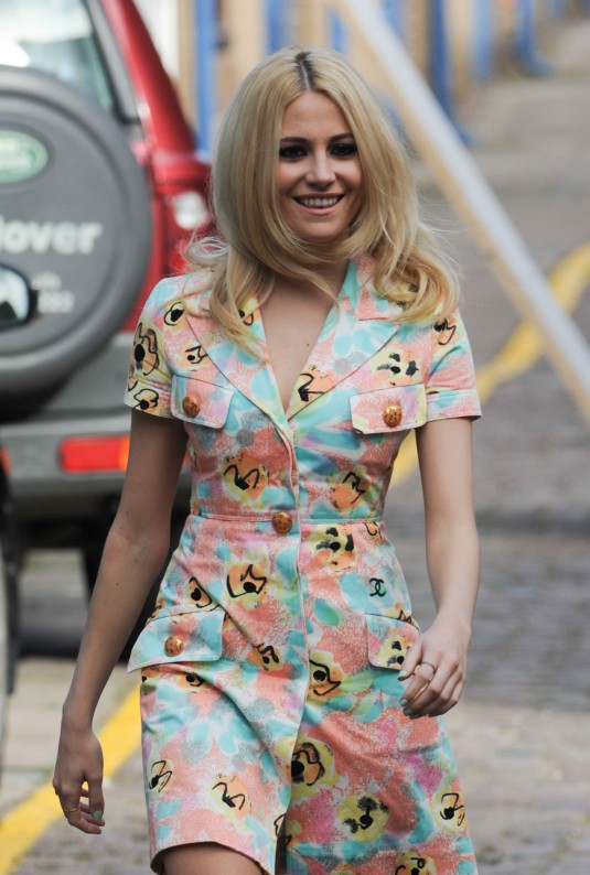 PIXIE LOTT Filming for a Sport Relief Sketch in London