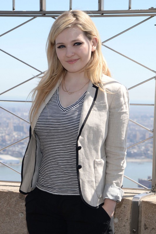 ABIGAIL BRESLIN at Empire State Building in NYC