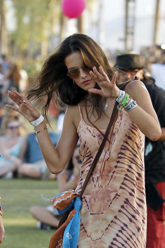 ALESSANDRA AMBROSIO 2014 Coachella Valley Music & Arts Festival in Indio