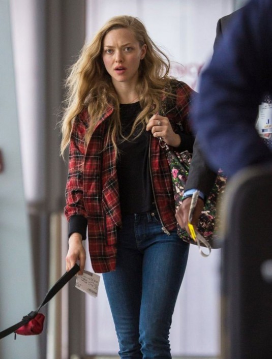 AMANDA SEYFRIED at JFK airport in New York City