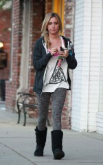 ASHLEY TISDALE Heading to a Gym in Studio City, California