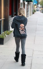 ASHLEY TISDALE Heading to a Gym in Studio City, California